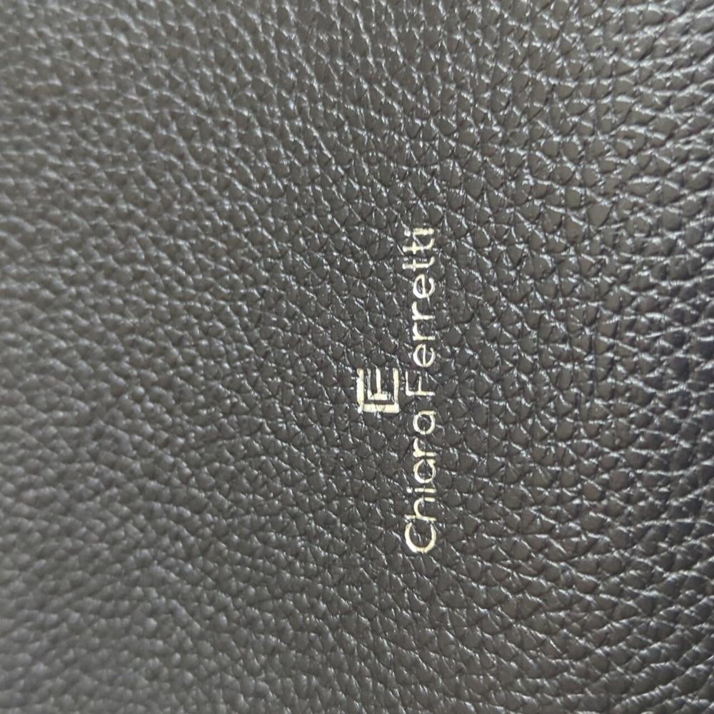 SALE - Chiara Ferretti Black Woven Leather Should Bag large - Picture 2 of 9